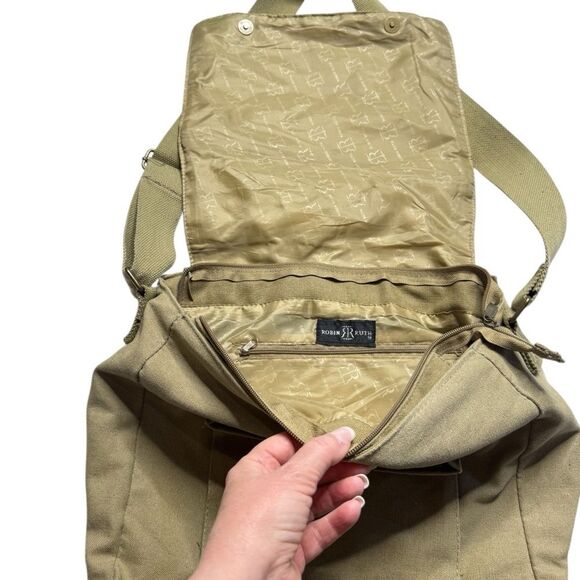 Rare Robin Ruth PORTLAND Satchel Crossbody Bag Green Excellent Condition - Picture 9 of 11